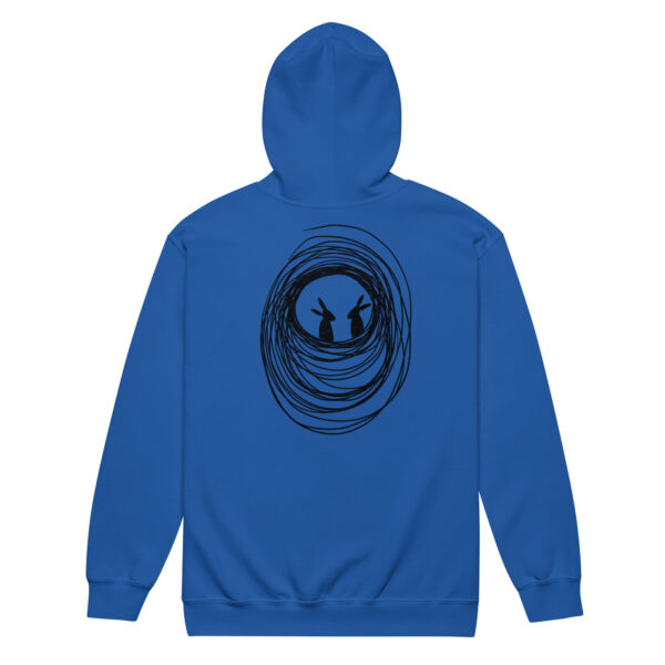 Into The Burrow Unisex Zip Hoodie Black Print Design - Image 10