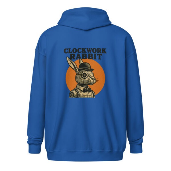 Clockwork Rabbit Unisex Zip-Up Hoodie - Image 7