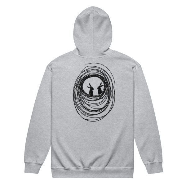 Into The Burrow Unisex Zip Hoodie Black Print Design