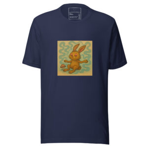 Mushroom Dreams: Rabbit Tee - Unisex Classic Fit ECO T-Shirt - Navy, S