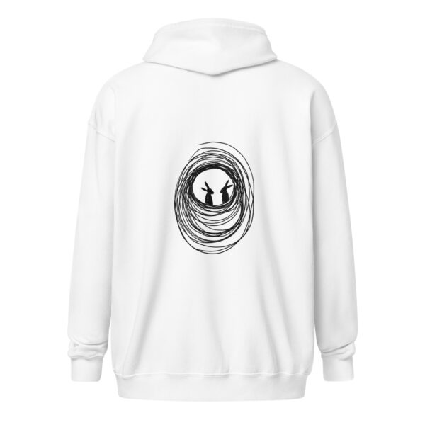 Into The Burrow Unisex Zip Up Hoodie Black Print Design - Image 9