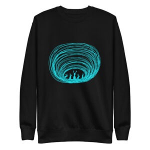 Burrow Buddies Pullover Sweatshirt – Cozy Comfort with a Whimsical Touch Turquoise Print