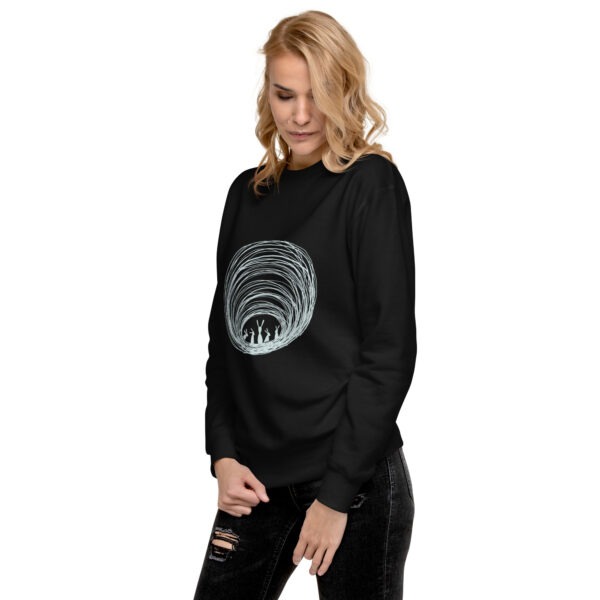 Burrow Buddies Pullover Sweatshirt – Cozy Comfort with a Whimsical Touch Grey Print - Image 2