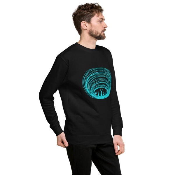 Burrow Buddies Pullover Sweatshirt – Cozy Comfort with a Whimsical Touch Turquoise Print - Image 2