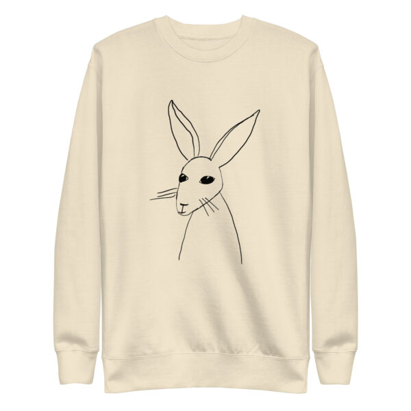 Minimalist Line Art Rabbit Pullover Unisex Sweatshirt