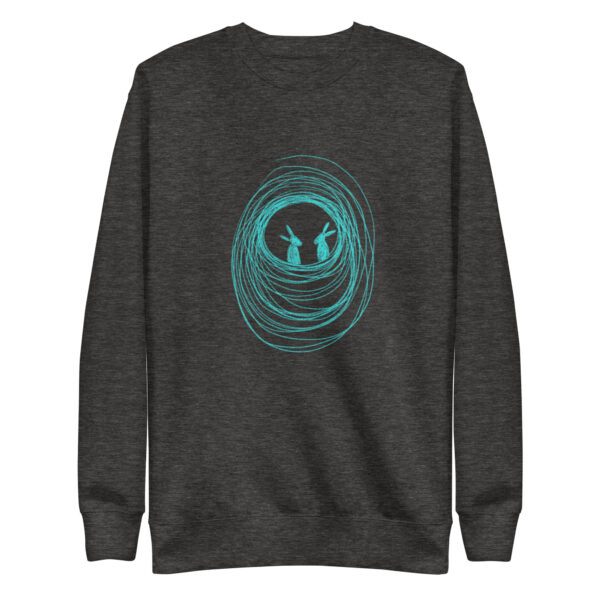 Into The Burrow Pullover Sweatshirt Turquoise Print - Image 5