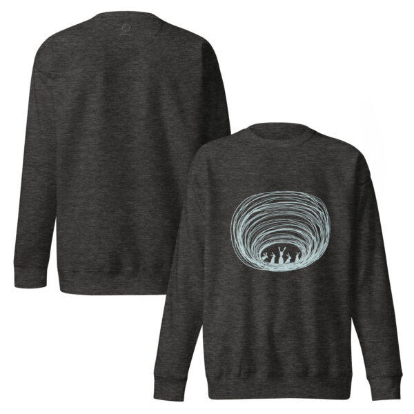 Burrow Buddies Pullover Sweatshirt – Cozy Comfort with a Whimsical Touch Grey Print - Image 5