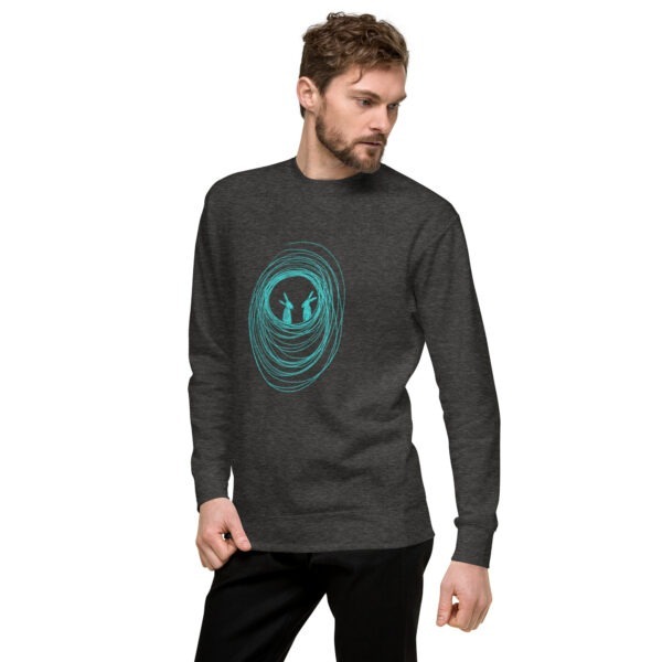 Into The Burrow Pullover Sweatshirt Turquoise Print - Image 3