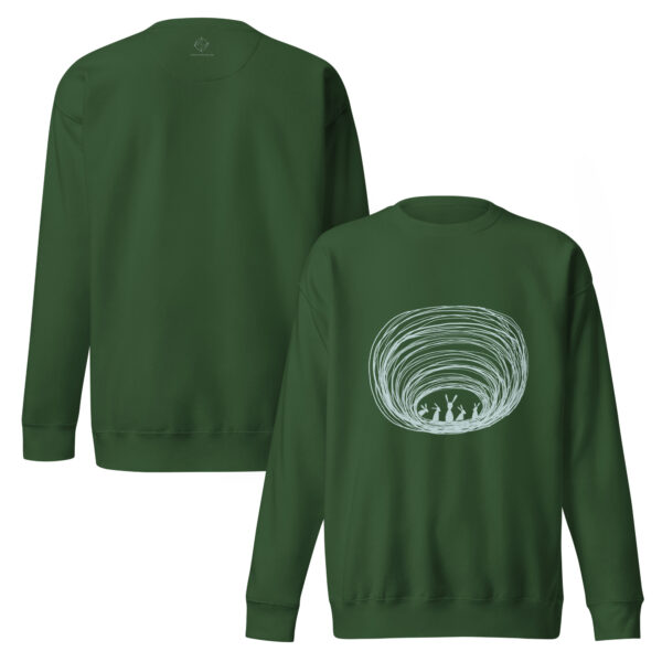 Burrow Buddies Pullover Sweatshirt – Cozy Comfort with a Whimsical Touch Grey Print - Image 8