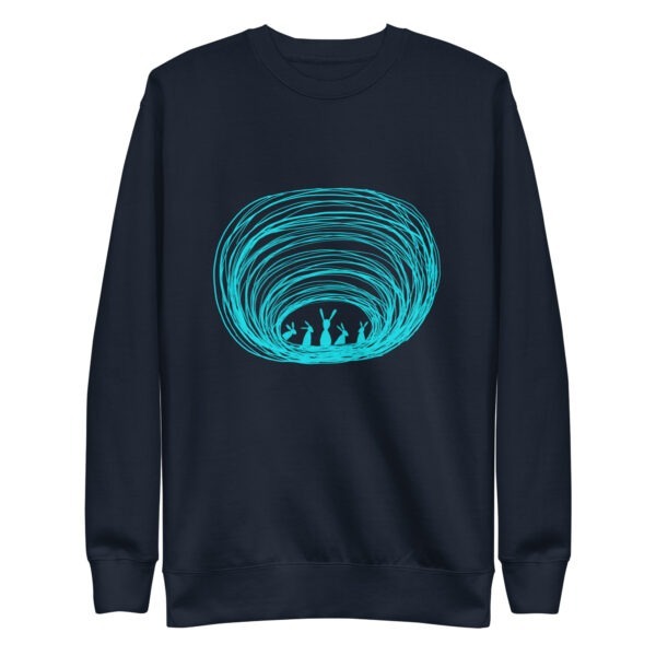 Burrow Buddies Pullover Sweatshirt – Cozy Comfort with a Whimsical Touch Turquoise Print - Image 5