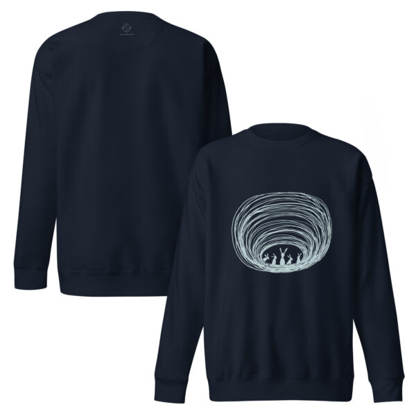 Burrow Buddies Pullover Sweatshirt – Cozy Comfort with a Whimsical Touch Grey Print - Image 4