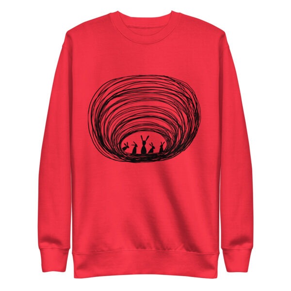 Burrow Buddies Pullover Sweatshirt – Cozy Comfort with a Whimsical Touch Black Print - Image 8