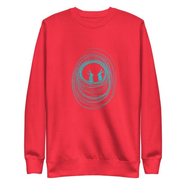 Into The Burrow Pullover Sweatshirt Turquoise Print - Image 9