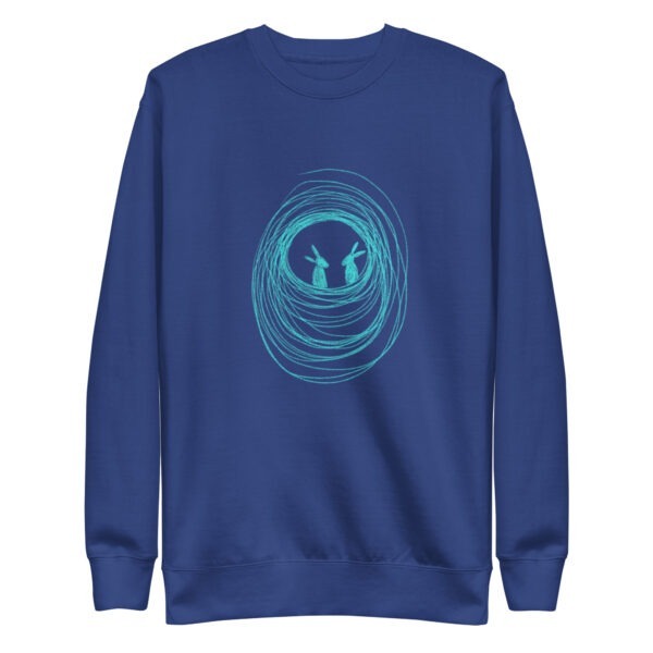 Into The Burrow Pullover Sweatshirt Turquoise Print - Image 6