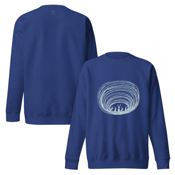 Burrow Buddies Pullover Sweatshirt – Cozy Comfort with a Whimsical Touch Grey Print - Image 6