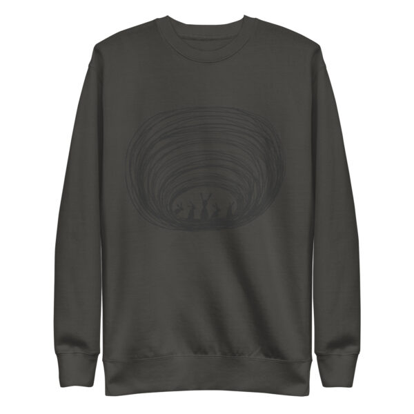 Burrow Buddies Pullover Sweatshirt – Cozy Comfort with a Whimsical Touch Black Print - Image 6