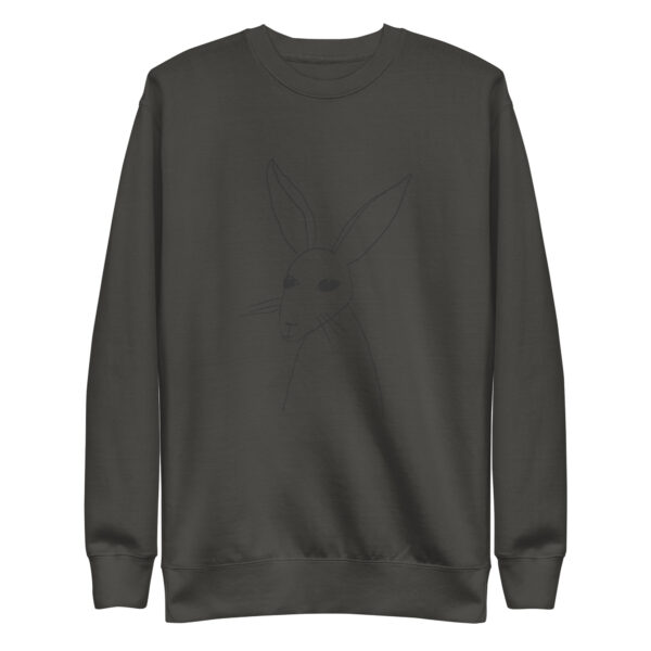Minimalist Line Art Rabbit Pullover Unisex Sweatshirt - Image 7