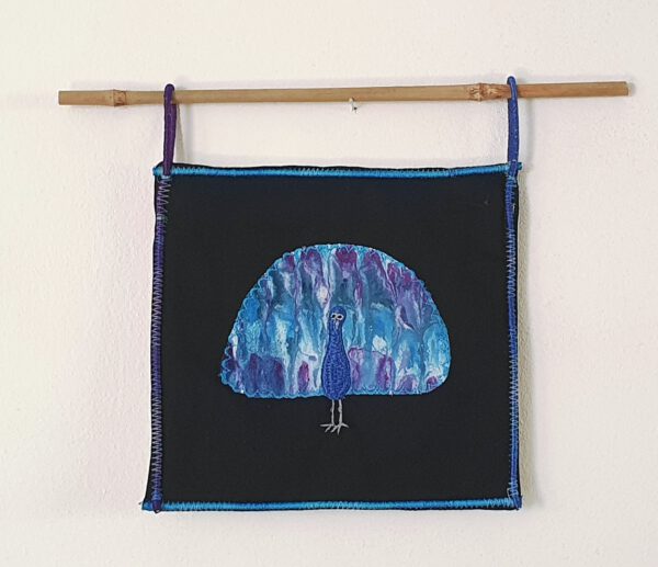 Peacock Mini Wall Hanging - Image 2