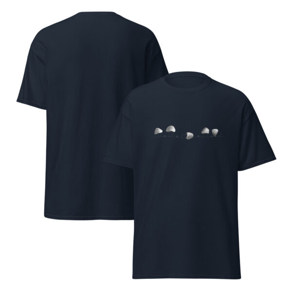 Row of Hand-Drawn Mushrooms T-Shirt – Nature Meets Style Unisex classic tee - Image 5