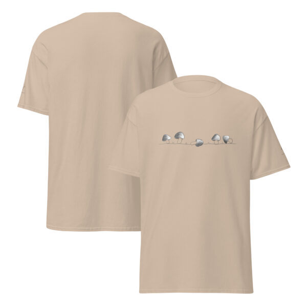 Row of Hand-Drawn Mushrooms T-Shirt – Nature Meets Style Unisex classic tee - Image 12