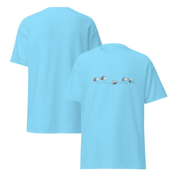 Row of Hand-Drawn Mushrooms T-Shirt – Nature Meets Style Unisex classic tee - Image 14