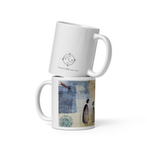 This is Life. Mixed Media Abstract Art Ceramic Mug